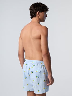 North Sails Badeshorts Gestreifter Seersucker