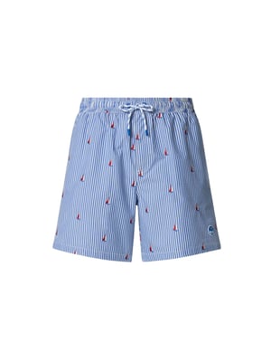 North Sails Badeshorts Gestreifter Seersucker