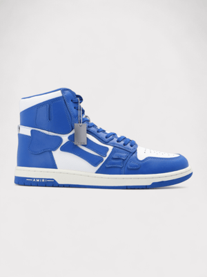 Amiri Skel Top Hi Blau/Weiß