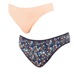 Pack-2 Perfect Comfort Höschen aus elastischer Baumwolle P0A8S für Damen, bequemes und anpassungsfähiges Design für Damen