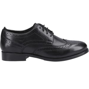 Hush Puppies - "Natalia" Halbschuhe für Damen, Leder (Schwarz/Schwarz)