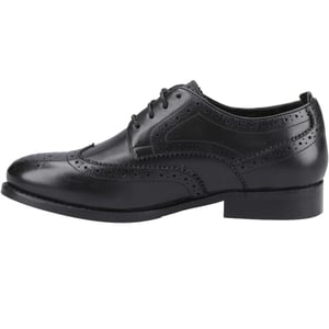 Hush Puppies - "Natalia" Halbschuhe für Damen, Leder (Schwarz/Schwarz)