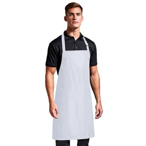 Premier - Herren/Damen Unisex Schürze, mit Latz (Weiß)