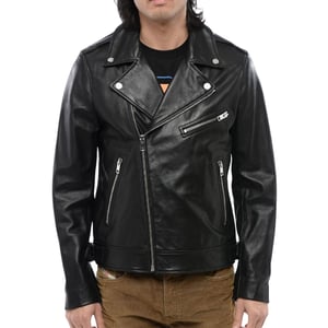 Diesel - L-garrett-r - Schwarze Lederjacke