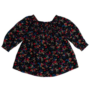Geblümtes Kleid mit Raffung 486307 für Baby-Mädchen