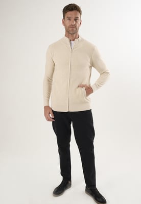 Strickjacke Strickjacke Mit Durchgehendem Reißverschluss