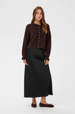 Strickjacke KAcourson Strickjacke Loose fit dark brown