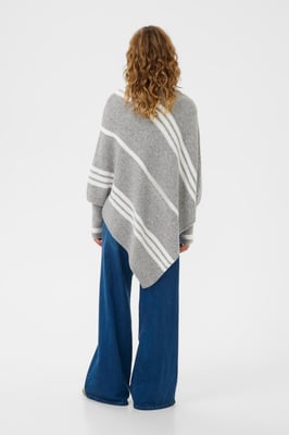 Poncho CRKuma Poncho Loose fit grey white