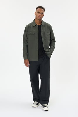 Overshirts MAdamo Overshirts Gerade Passform dark green