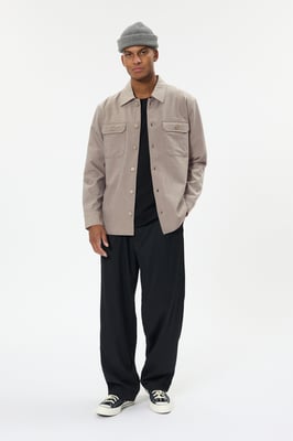 Overshirts MAdamo Overshirts Gerade Passform grey