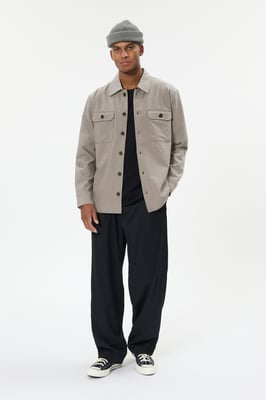 Overshirts MAdamo Overshirts Gerade Passform grey