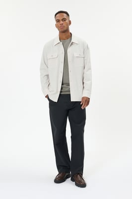 Overshirts MAdamo Overshirts Gerade Passform offwhite