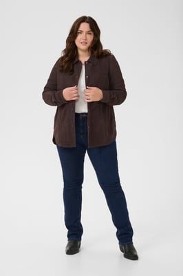 Lederjacke KCmachel Lederjacke Loose fit dark brown