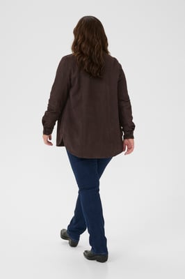 Lederjacke KCmachel Lederjacke Loose fit dark brown
