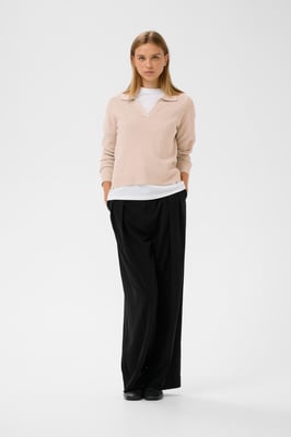 Strickpullover YenahIW Strickpullover Classic fit beige