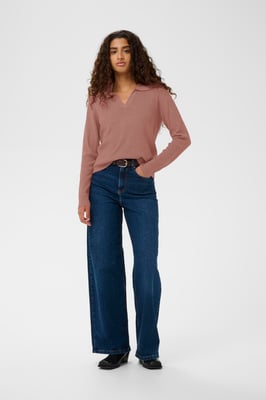 Strickpullover YenahIW Strickpullover Classic fit rose