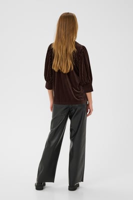 Langarm-Bluse KAcaca Langarm-Bluse Loose fit dark brown