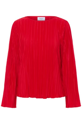 Langarm-Bluse ZuniSZ Langarm-Bluse Gerade Passform red