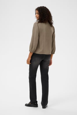 Langarm-Bluse KAidana Langarm-Bluse Regular fit brown
