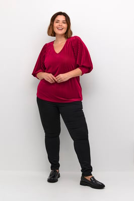 Langarm-Bluse KCcacanna Langarm-Bluse Regular fit red