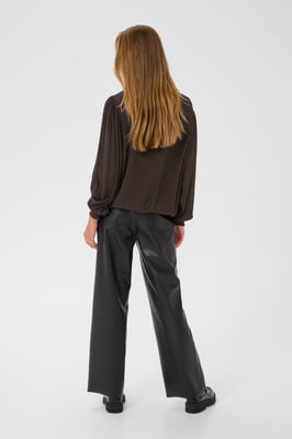 Langarm-Bluse KAstina Langarm-Bluse Regular fit dark brown