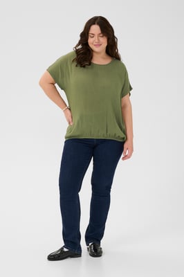 Kurzarm-Bluse KCami Kurzarm-Bluse Loose fit green