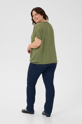 Kurzarm-Bluse KCami Kurzarm-Bluse Loose fit green