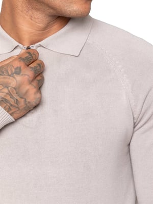 Enzo Milano | Herren Polo-Pullover mit halbem Reißverschluss
