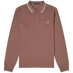 Fred Perry - Langärmliges Poloshirt In Kastanienbraun