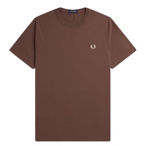 Fred Perry - T-shirt In Ziegelbraun Und Kastanienbraun