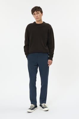 Casual Hose MAPristu Casual Hose Gerade Passform blue