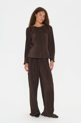 Casual Hose ZuniSZ Casual Hose Gerade Passform brown