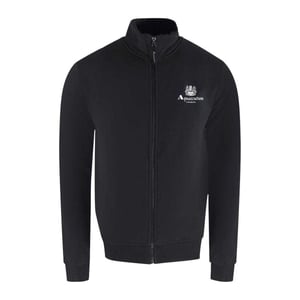 Aquascutum Unisex Erwachsenen Vollzip Aktives Sweatshirt (Schwarz)