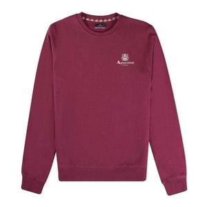 Aquascutum - Sweatshirt für Herren/Damen Unisex, Aktiv (Burgunderrot)