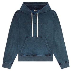 Diesel Herren Verblasener Hoodie (Dunkelgrau)