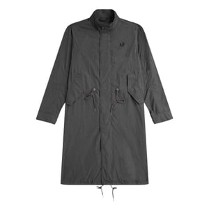 Fred Perry Herren Dünner Parka mit Geradem Saum (Gunmetal)