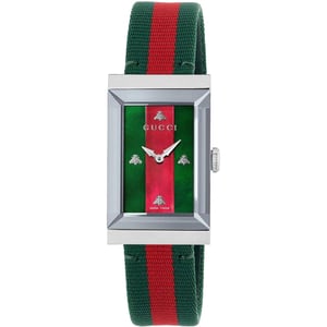 Gucci YA147404 G-Frame Mehrfarbige Damenarmbanduhr - Elegantes Design mit Schweizer Uhrwerk