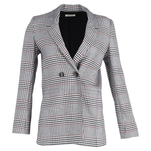 Anine Bing Madeleine Blazer aus grauer Wolle