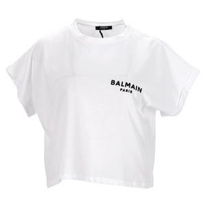 Balmain Crop-Top in Weiß