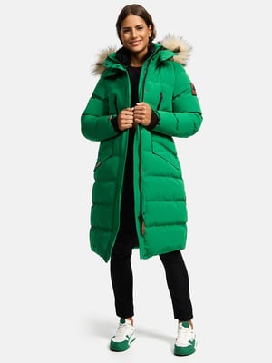 Marikoo Damen Winterjacke – Schneesternchen, lang mit Kapuze & Fellkragen