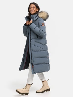 Marikoo Damen Winterjacke – Schneesternchen, lang mit Kapuze & Fellkragen