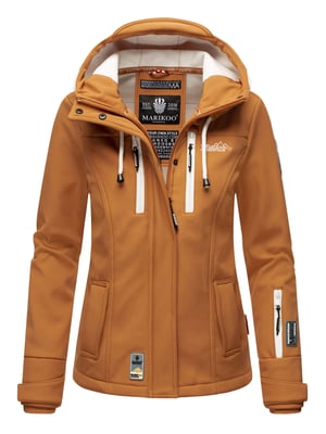 Marikoo Damen Softshelljacke – Kleine Zicke, warm mit Kapuze & Fleecefutter