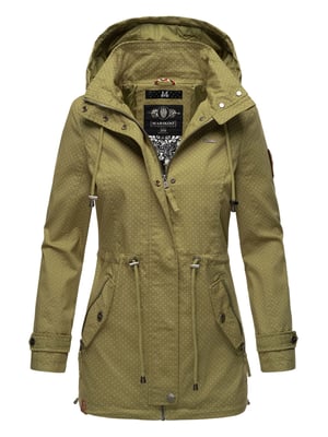 Marikoo leichte Damen Übergangsjacke mit abnehmbarer Kapuze