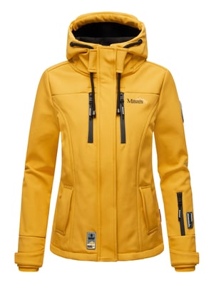 Marikoo Damen Softshelljacke – Kleine Zicke, warm mit Kapuze & Fleecefutter