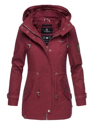 Marikoo leichte Damen Übergangsjacke mit abnehmbarer Kapuze