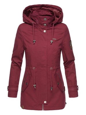 Marikoo leichte Damen Übergangsjacke mit abnehmbarer Kapuze