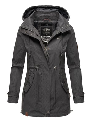 Marikoo leichte Damen Übergangsjacke mit abnehmbarer Kapuze