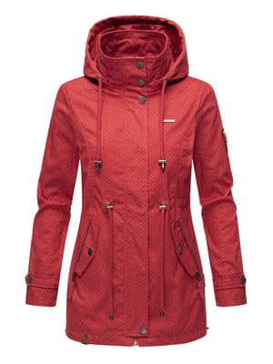 Marikoo leichte Damen Übergangsjacke mit abnehmbarer Kapuze