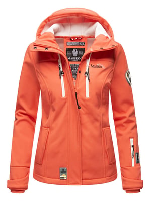 Marikoo Damen Softshelljacke – Kleine Zicke, warm mit Kapuze & Fleecefutter