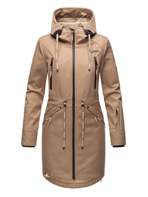 Marikoo Damen Softshelljacke – Racquellee mit Kapuze & Fleecefutter